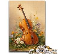 Puzzles for Adults And Teenagers Angel Playing Guitar Oil Painting Teenager Jigsaw,Challenging Game for The Whole for Women, Gifts for Men (50x75cm)