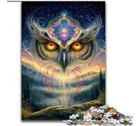 Puzzles for Adults And Teenagers Animal Fantasy Owl, Family Game Stress Reliever Difficult Challenge A Work of Art for Ages 14+ (Size 50x75cm)