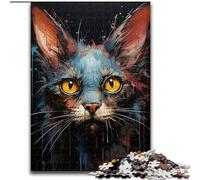 Puzzles for Adults And Teenagers Animal Foxes,Help The Brain Exercise Addictive Toys to Cultivate Patience Perfect Decoration 38x26cm
