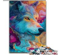 Puzzles for Adults And Teenagers Animal Wolf Art, Learning Educational Toys Family Games Unique Birthday And Gifts (Size 50x75cm)