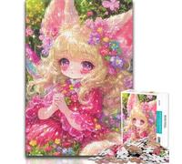 Puzzles for Adults And Teenagers Anime Cat Girl 1000 Piece Jigsaw,for Educational Game Challenge Toy Unique Home Decor And Gifts (size 38x26cm)