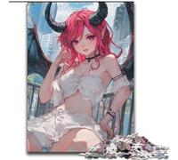 Puzzles for Adults And Teenagers Anime Demon Girl, Challenging Game Toys Wall Decoration Unique Birthday And Xmas Gifts (Size 26x38cm)