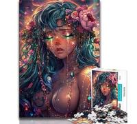 Puzzles for Adults And Teenagers Anime Queen Girl,Educational Family Game Wall Decoration Unique Birthday And Xmas Gifts (75x50cm)