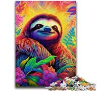 Puzzles for Adults And Teenagers Art Animal Sloth Puzzles for Adults,Challenging Game for The Whole for Women, Gifts for Men (26x38cm)