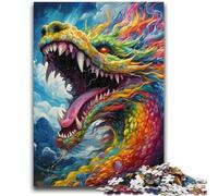 Puzzles for Adults And Teenagers Art Flying Dragons 1000 Pieces for Adults,Challenging Family Activity Games DIY Toy for Home Wall Decor Gifts (38x26cm)