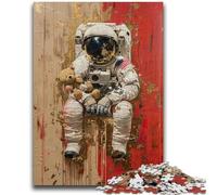 Puzzles for Adults And Teenagers Astronaut Adult Jigsaw,Brain Intelligence Challenge Addictive Toys for Home Decoration (75x50cm)