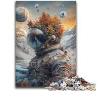 Puzzles for Adults And Teenagers Astronaut Mountains Challenging Game Toys Deal As Gifts for The Whole Family for Ages 14+ 50x75cm