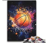 Puzzles for Adults And Teenagers Basketball Shooting,Stress Reliever Staycation Kill Time with Matching Poster And Trivia Sheet 38x52cm