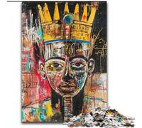 Puzzles for Adults And Teenagers Basquiat-style Crown, Toys Educational Games Stress Relieving Enhance Love between Couples (Size 50x75cm)