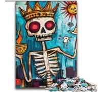 Puzzles for Adults And Teenagers Basquiat-style Skull Crown Challenging Game Toys Deal As Gifts for The Whole Family for Ages 14+ 70x100cm