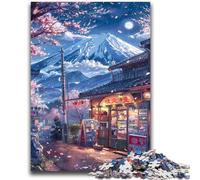 Puzzles for Adults And Teenagers Beautiful Mount Fuji Teenager Puzzles,Interesting Stress Reduction Parent-child Interaction (50x75cm)