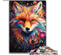 Puzzles for Adults And Teenagers Bizarre Colorful Fox Educational Games Home Decoration Artists Collection, Fine Art 70x100cm