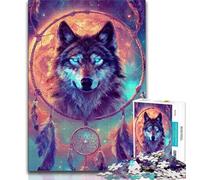 Puzzles for Adults And Teenagers Catching Net Wolf Adult Jigsaw,Challenging Game for Is Ideal As A Gift for The Whole Family (size 38x26cm)