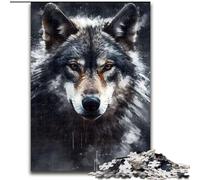 Puzzles for Adults And Teenagers Charcoal Wolf Portrait, Family Entertainment Toys Is Ideal As Gifts for The Whole Family for 14+ (Size50x75cm)
