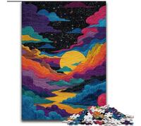 Puzzles for Adults And Teenagers Colorful Clouds, for 14+ Challenging Game As A Gift for The Whole Family And Friends (Size 26x38cm)