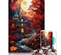 Puzzles for Adults And Teenagers Colourful Autumn Roads Adult Jigsaw,Challenging Game for Is Ideal As A Gift for The Whole Family (size 38x26cm)