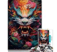 Puzzles for Adults And Teenagers Colourful Flying Dragon 1000 Piece Jigsaw,for Educational Game Challenge Toy Unique Home Decor And Gifts (size 38x26cm)