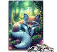 Puzzles for Adults And Teenagers Colourful Fox Mushroom for Educational Game Challenge Toy Artists Collection, Fine Art 50x75cm