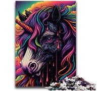 Puzzles for Adults And Teenagers Colourful Unicorns Decompressing Intellectual Educational Toy Great Gifts And Toys 26x38cm