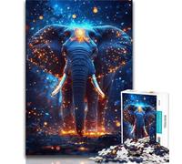 Puzzles for Adults And Teenagers Cosmic Elephant 1000 Piece Jigsaw,for Educational Game Challenge Toy Unique Home Decor And Gifts (size 75x50cm)
