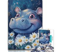 Puzzles for Adults And Teenagers Daisy And Hippo Adult Jigsaw,Challenging Game for Is Ideal As A Gift for The Whole Family (size 75x50cm)
