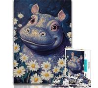 Puzzles for Adults And Teenagers Daisy And Hippo,Educational Games Home Decoration Educational Game for Birthday,Chrismas (38x26cm)