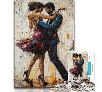 Puzzles for Adults And Teenagers Dancing Couple,Stress Reliever Difficult Challenge with Matching Poster And Trivia Sheet 50x75cm