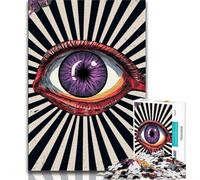 Puzzles for Adults And Teenagers Dizzy Eyes,Educational Family Game Wall Decoration Unique Birthday And Xmas Gifts (75x50cm)