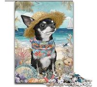 Puzzles for Adults And Teenagers Dog on Vacation, for 14+ Challenging Game As A Gift for The Whole Family And Friends (Size 26x38cm)