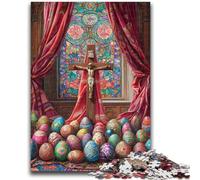Puzzles for Adults And Teenagers Easter Cross Stress Reliever Difficult Challenge Deal As Gifts for The Whole Family 26x38cm