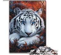 Puzzles for Adults And Teenagers Fallen Tiger, Learning Educational Toys Family Games Unique Birthday And Gifts 26x38cm