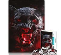 Puzzles for Adults And Teenagers Fantasy Black Leopard 1000 Piece Jigsaw,for Educational Game Challenge Toy Unique Home Decor And Gifts (size 38x26cm)