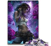 Puzzles for Adults And Teenagers Fantasy Dark Girl for Educational Game Challenge Toy Artists Collection, Fine Art 50x75cm