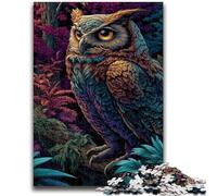 Puzzles for Adults And Teenagers Fantasy Owl Teenager Jigsaw,Stress Reliever Difficult Challenge Unique Home Decor And Gifts (38x26cm)