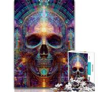Puzzles for Adults And Teenagers Fantasy Skeleton 1000 Piece Jigsaw,Challenging Game Gifts for Is Ideal As A Gift for The Whole Family (size 75x50cm)