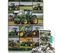 Puzzles for Adults And Teenagers Farm Implement Tractor,Educational Games Home Decoration Educational Game for Birthday,Chrismas (38x26cm)
