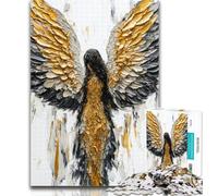 Puzzles for Adults And Teenagers Golden Angel Teenager Jigsaw,Challenging Game for The Whole for Women, Gifts for Men 26x38cm