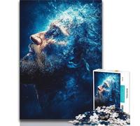 Puzzles for Adults And Teenagers Golden Fantasy Jesus,Educational Games Home Decoration Educational Game for Birthday,Chrismas (75x50cm)