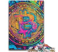 Puzzles for Adults And Teenagers Graffiti Bitcoin Challenging To Complete But Fun And Humorous Unique Birthday And Gifts 50x75cm
