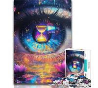 Puzzles for Adults And Teenagers Hourglass in The Eyes,Educational Family Game Wall Decoration Unique Birthday And Xmas Gifts 50x75cm