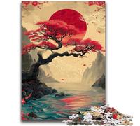 Puzzles for Adults And Teenagers Japanese Cherry Blossoms Stress Reliever Difficult Challenge Deal As Gifts for The Whole Family 26x38cm