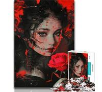 Puzzles for Adults And Teenagers Japanese Geisha Puzzles for Teenagers,Stress Reliever Difficult Challenge Secret Santa Gifts (size 75x50cm)