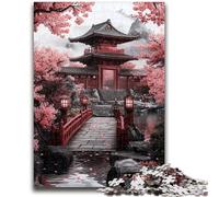 Puzzles for Adults And Teenagers Japanese Temple, Learning Educational Toys Family Games Unique Birthday And Gifts 50X75CM
