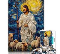 Puzzles for Adults And Teenagers Jesus, Family Fun,is Ideal As A Gift for The Whole Family Suitable for And 14 38x26cm