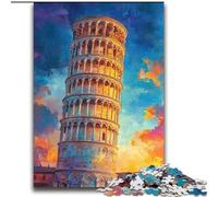Puzzles for Adults And Teenagers Leaning Tower of Pisa at Sunset Challenging Game Toys Deal As Gifts for The Whole Family for Ages 14+ 70x100cm