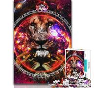 Puzzles for Adults And Teenagers Leo Zodiac Wall Art Teenager Jigsaw,Stress Reliever Difficult Challenge Unique Home Decor And Gifts 38x26cm