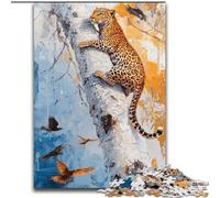 Puzzles for Adults And Teenagers Leopard on The Tree, Suitable for People Aged 14 And Above Educational Games Secret Santa Gifts (Size 26x38cm)