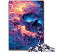 Puzzles for Adults And Teenagers Lightning Skeleton Teenager Jigsaw,Stress Reliever Difficult Challenge Unique Home Decor And Gifts (38x26cm)