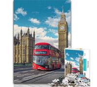 Puzzles for Adults And Teenagers London And Paris Cityscapes Puzzles for Teenagers,Stress Reliever Difficult Challenge Secret Santa Gifts (size 38x26cm)