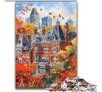Puzzles for Adults And Teenagers Lovely City Landscape in Watercolour Decompressing Intellectual Educational Toy Great Gifts And Toys 70x100cm